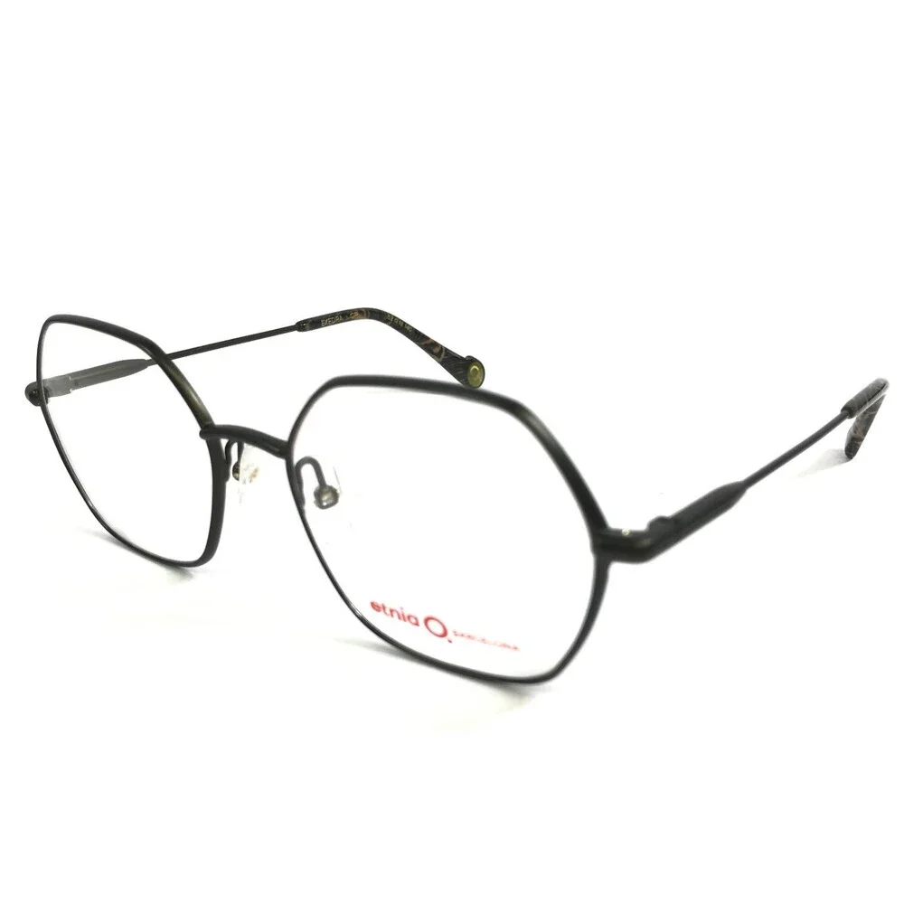 Etnia Barcelona Eyeglasses Frames EXEDRA GP Matte Dark Green Geometric 53-18-140
